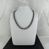 KONGE, oksidert halskjede, 1 mm tråd