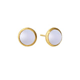 Øyrepynt med rund cabochon, 5062