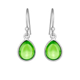 Øyrepynt med dropeforma cabochon, 5249