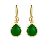 Øyrepynt med dropeforma cabochon, 5249