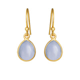 Øyrepynt med dropeforma cabochon, 5249