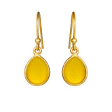 Øyrepynt med dropeforma cabochon, 5249