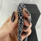 KONGE, oksidert halskjede, 1,5 mm tråd