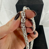 KONGE, lyst halskjede, 1,5 mm tråd, langt