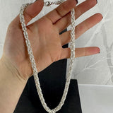 KONGE, lyst halskjede, 1,2 mm tråd