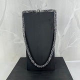 KONGE, oksidert halskjede, 1,2 mm tråd