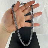 KONGE, oksidert halskjede, 1,2 mm tråd