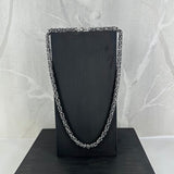 KONGE, oksidert halskjede, 1 mm tråd