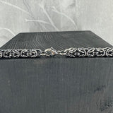 KONGE, oksidert halskjede, 1 mm tråd