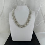 BRYNJE, lyst halskjede, 1,5 mm tråd