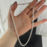 ANKER DOBBEL, lyst halskjede, 1 mm tråd