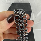 BRYNJE, oksidert halskjede, 2 mm tråd