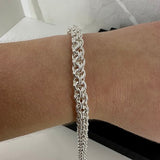 BRYNJE RUND, lys armlenkje, 1 mm tråd