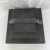 BRYNJE, oksidert armlenkje, 2 mm tråd