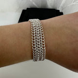 BRYNJE 5 rader, lys armlenkje, 1 mm tråd