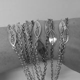 Gje F, armlenke i sølv