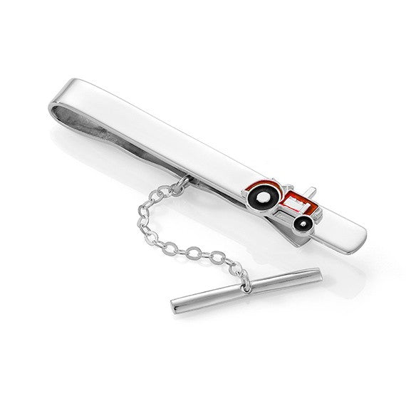 Slipsnål til barn med traktor, raud