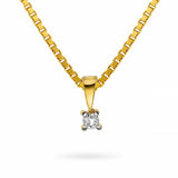 Min første diamant 0,03 ct - kvitt eller gult gull