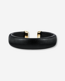 AVA, 15 mm armring i svart skinn