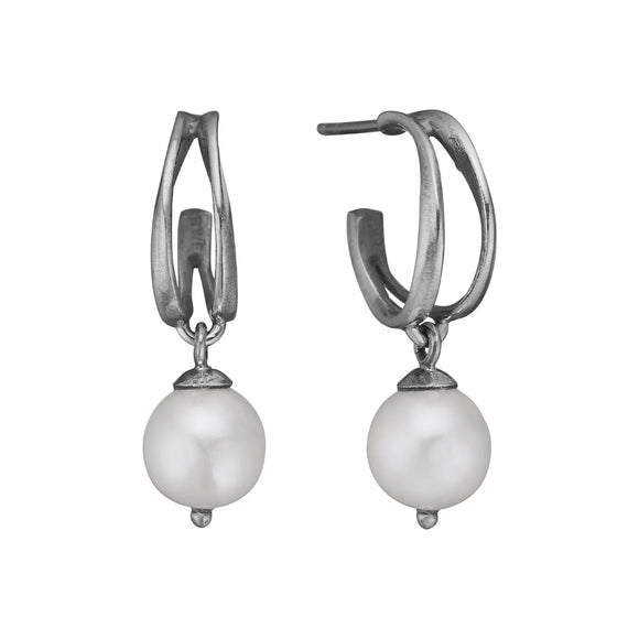 Lotus Silver Pearl, øyrering på stift