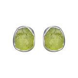 Siv Raw Peridot Silver, øyrepynt på stift