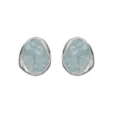 Siv Raw Aqua Silver, øyrepynt på stift