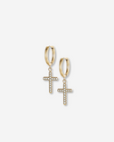 CROSS crystal hoops