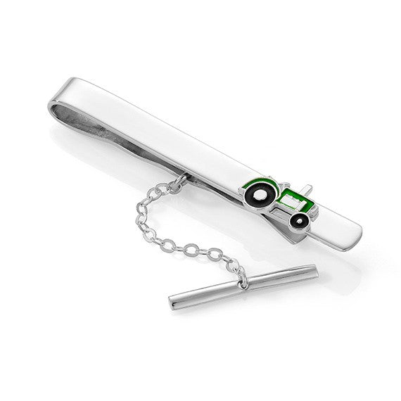 Slipsnål til barn med traktor, grøn