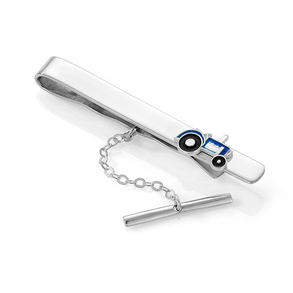 Slipsnål til barn med traktor, blå