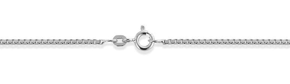 Veneziansk sølvkjede 1,4 mm lyst