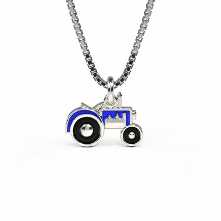 Traktorsmykke til barn - blå