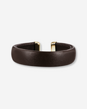 AVA, 15 mm armring i brunt skinn
