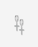 CROSS crystal hoops
