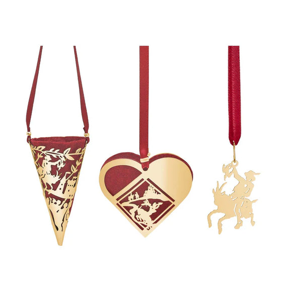 Gåveeske med 3 små oppheng - Kloss-Hans