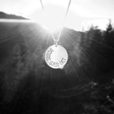 2 cm amulett med eigen tekst