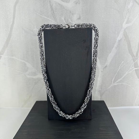 KONGE, oksidert halskjede, 1,5 mm tråd