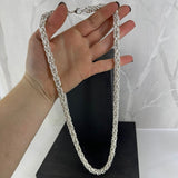 KONGE, lyst halskjede, 1,5 mm tråd, langt