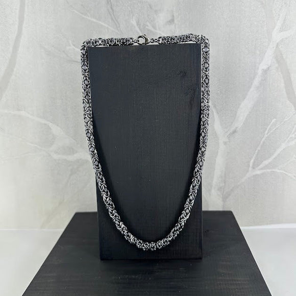 KONGE, oksidert halskjede, 1,2 mm tråd