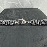 KONGE, oksidert halskjede, 1,2 mm tråd