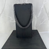 BRYNJE, oksidert halskjede, 1,5 mm tråd