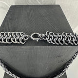 BRYNJE, oksidert halskjede, 1,5 mm tråd