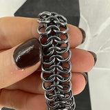 BRYNJE, oksidert halskjede, 1,5 mm tråd