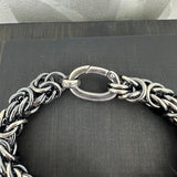 KONGE, oksidert armlenkje, 2 mm tråd