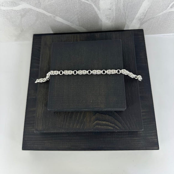 KONGE med ledd, lys armlenkje, 1 mm tråd