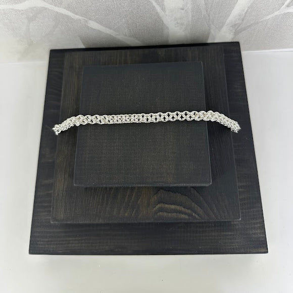 BRYNJE RUND, lys armlenkje, 1 mm tråd