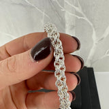 BRYNJE RUND, lys armlenkje, 1 mm tråd