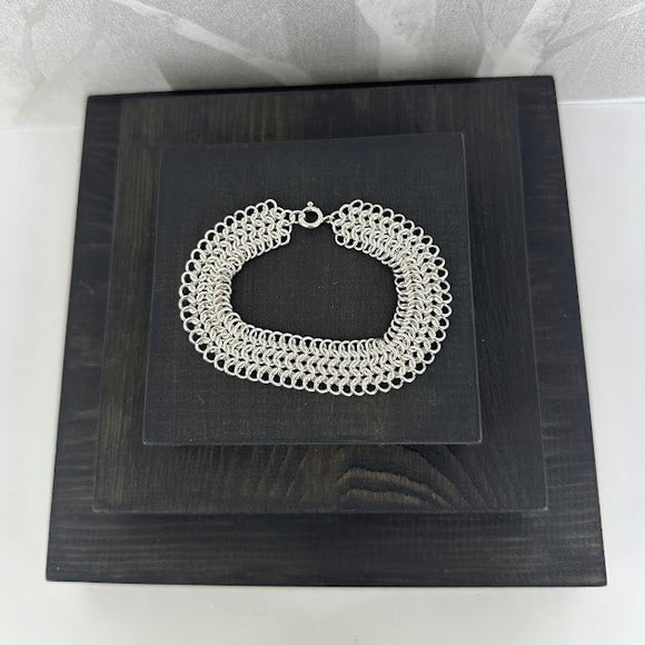 BRYNJE 5 rader, lys armlenkje, 1 mm tråd