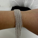 BRYNJE 7 rader, lys armlenkje, 1 mm tråd