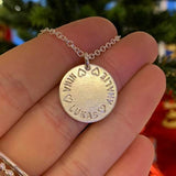 2 cm amulett med eigen tekst