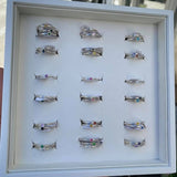 2 mm glatt ring med stein